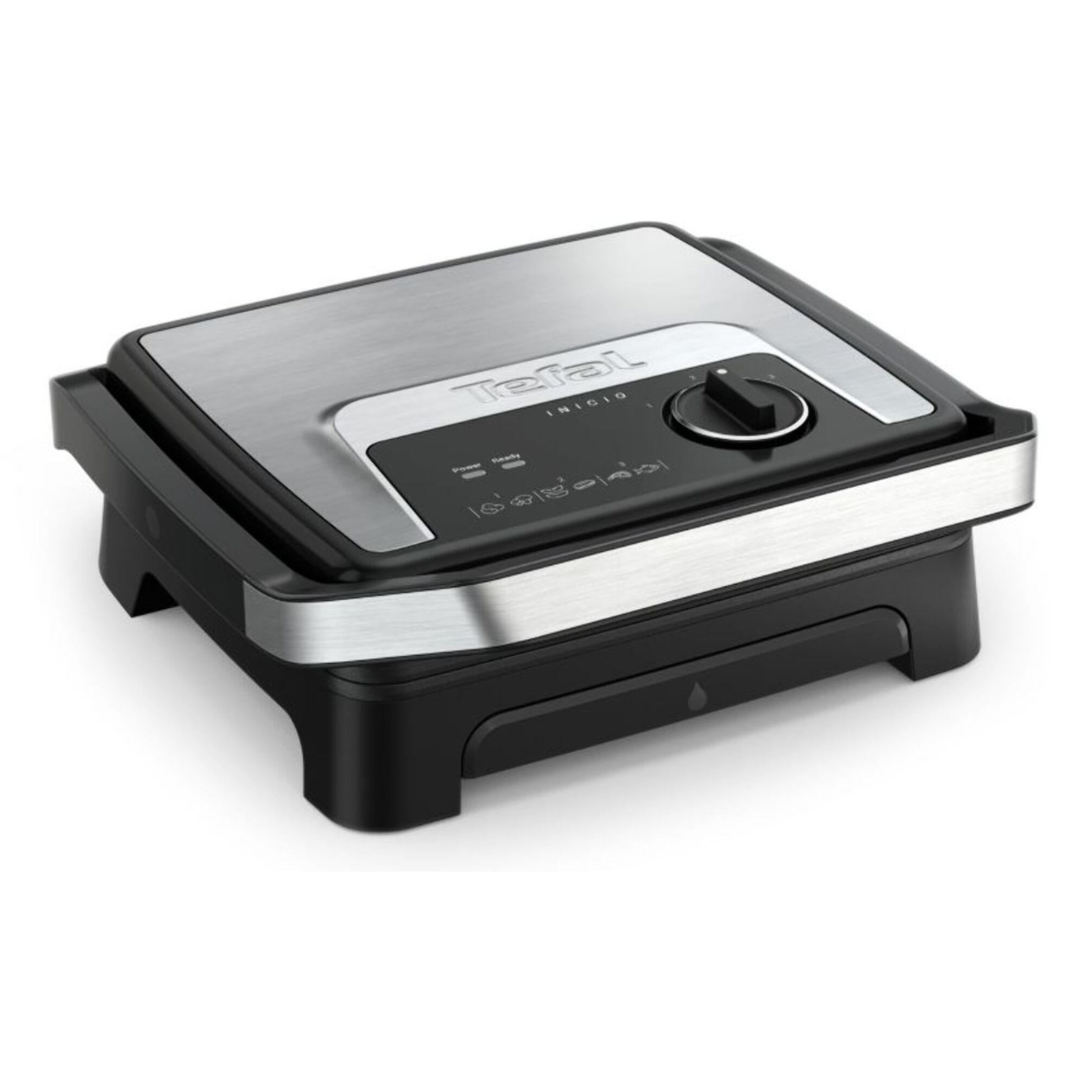 Grille-viande TEFAL GC272D10 inox noir à poser, 29x26 cm