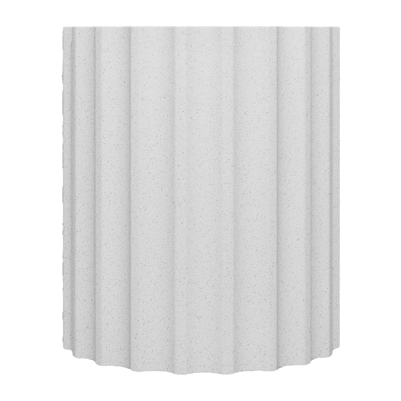 Eglantine – Table d’appoint blanche mouchetée en magnésie