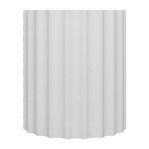 Eglantine – Table d’appoint blanche mouchetée en magnésie