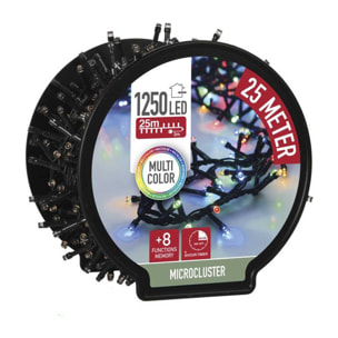 Clúster de 1250 Luces LED Multicolor - 28 metros