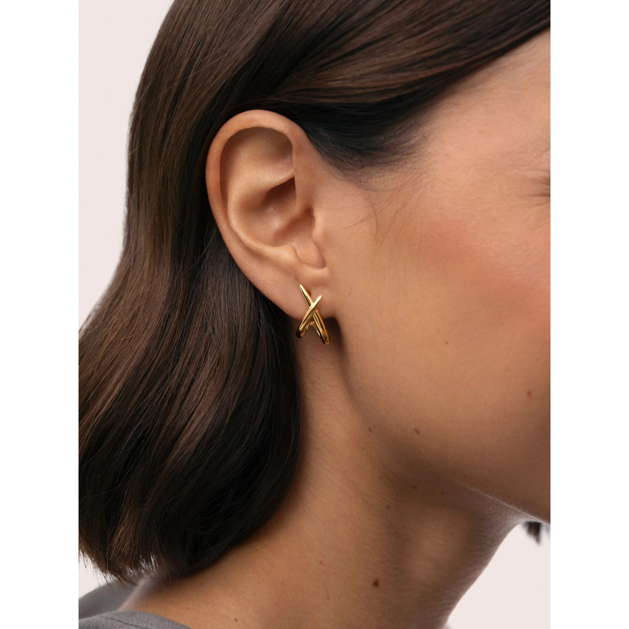 Pendientes Emma Acero Baño Oro