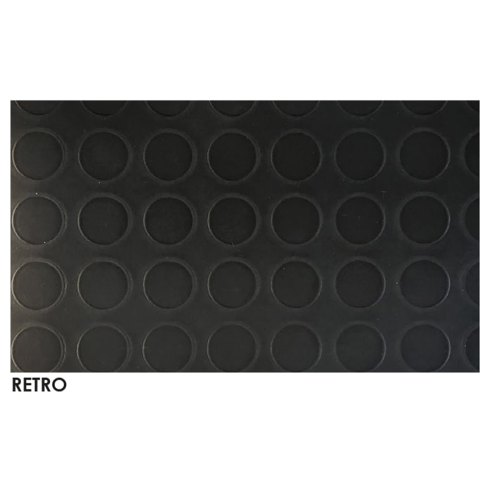 Passatoia Tappetino Automobile Floor Bolle Nero 25MT