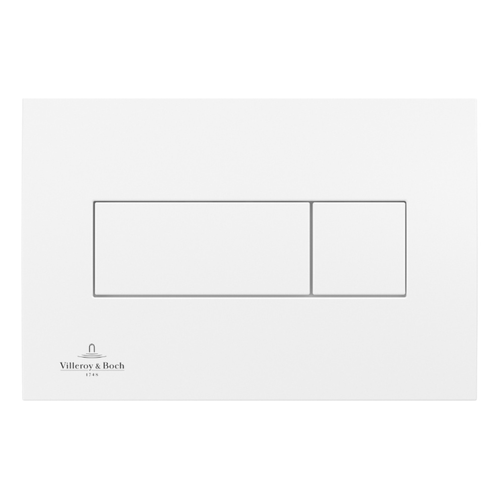 Pack WC Bâti-support Villeroy & Boch + WC sans bride SAT + Plaque de déclenchement double, Blanche (ViConnectFusionTQ-2)
