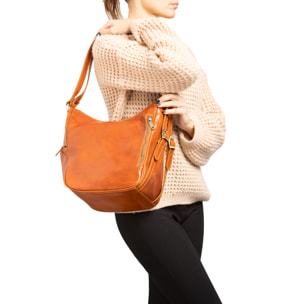Borsa a spalla  da donna In Vera pelle Made in Italy 31x28x20 cm