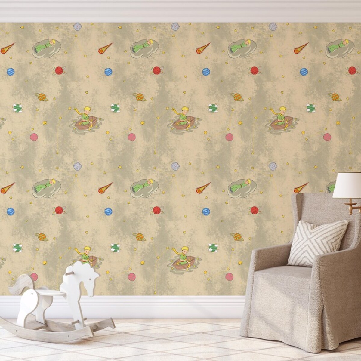 Carta da Parati Ufficiale Il Piccolo Principe Barca