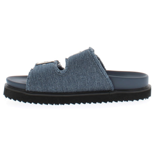 Armata di Mare Scarpe Donna Ciabatte con Doppia Fibbia AMD S61H39 Blu