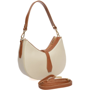 Borsa a spalla Anna Luchini Beige