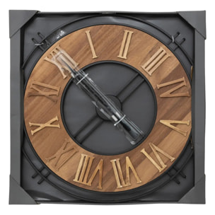 Horloge "Dorian" D65cm marron