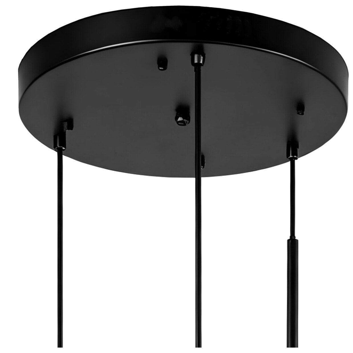 Suspension Tomasucci HENGET BIG, en acier et verre, blanc