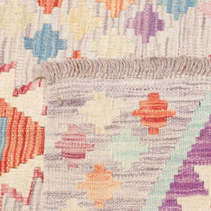Tapis kilim au motif ethnique, tissé plat en laine, VAPIGA