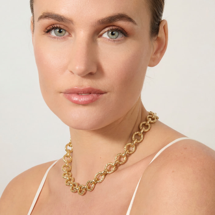 Collar Nakye acabado oro amarillo 18k