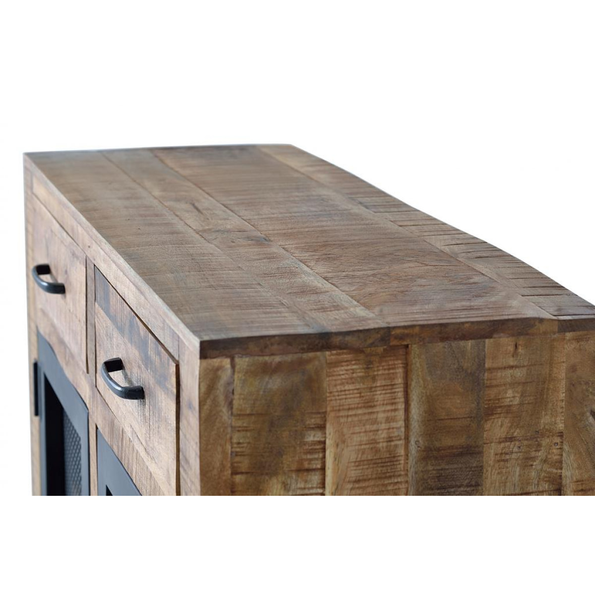 Mueble auxiliar - Madera de Mango y Hierro - 85x100x38cm