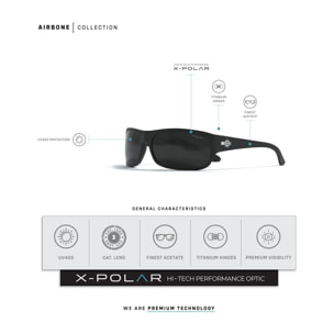 Gafas de Sol Uller Airborne Black / Black para hombre y para mujer