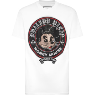 PHILIPP PLEIN Camiseta de cuello redondo y manga corta MONEY