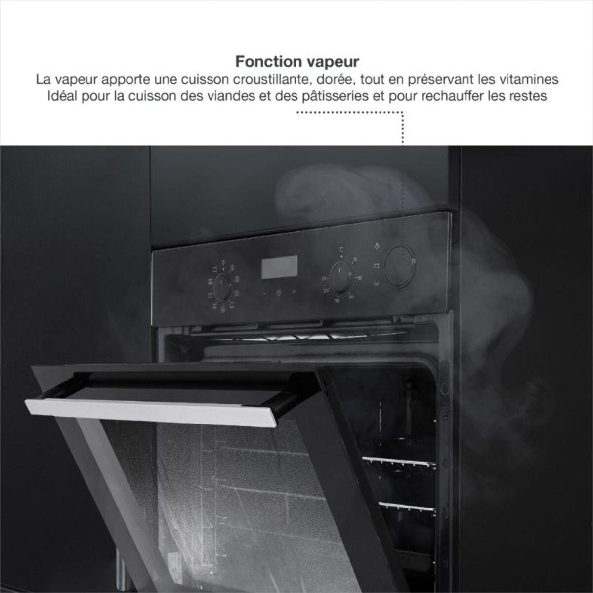 Four encastrable fonction vapeur MIOGO MOS721TR Steam