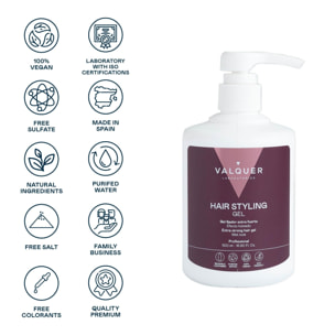 Valquer Gel capilar fijador extrafuerte - 500 ml