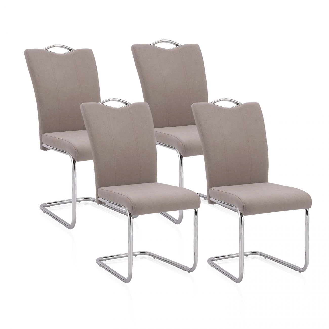 Pack 4 sillas de comedor Dana Tex Marengo