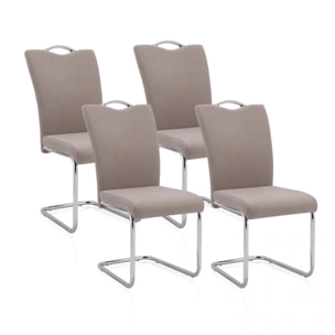 Pack 4 sillas de comedor Dana Tex Marengo