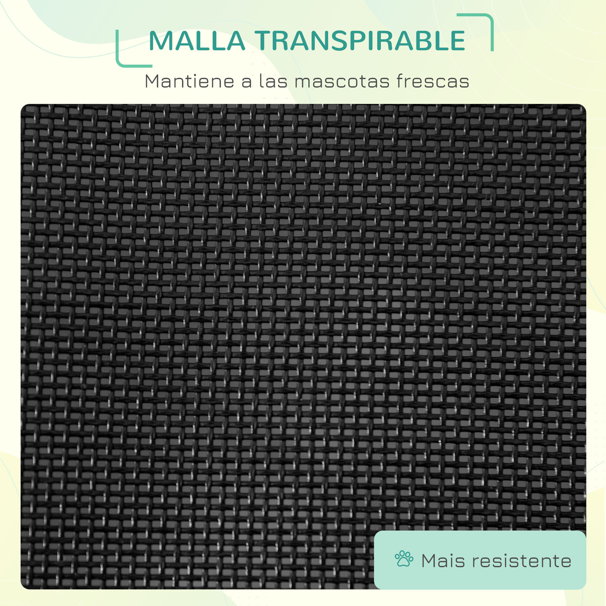 Cama Elevada para Perros Plegable Cama para Mascotas Pequeños Medianos con Tela de Malla Transpirable Marco de Acero para Interior Exterior 111x65,5x19 cm Negro