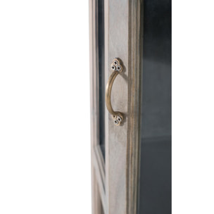 Vitrina de Madera de Mango 74 Cm Estilo Rústico Vintage