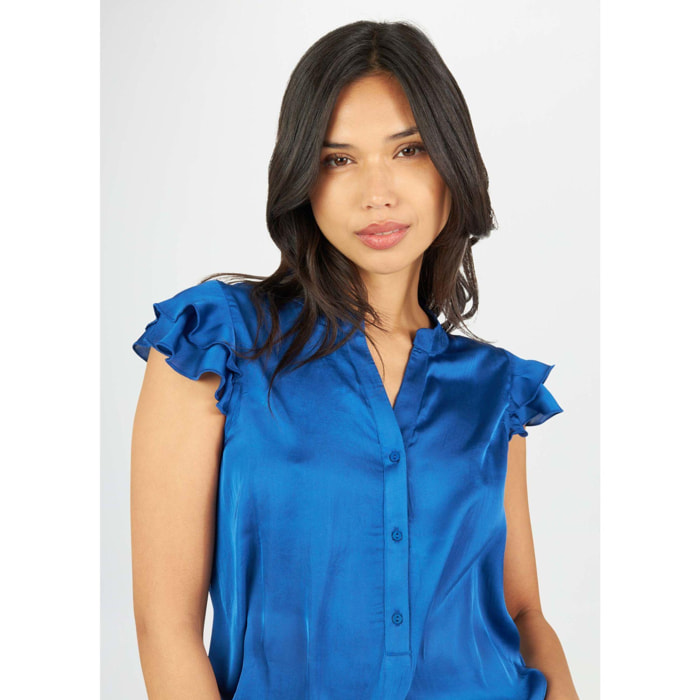 BLUSA BLU CHIARO CONBIPEL