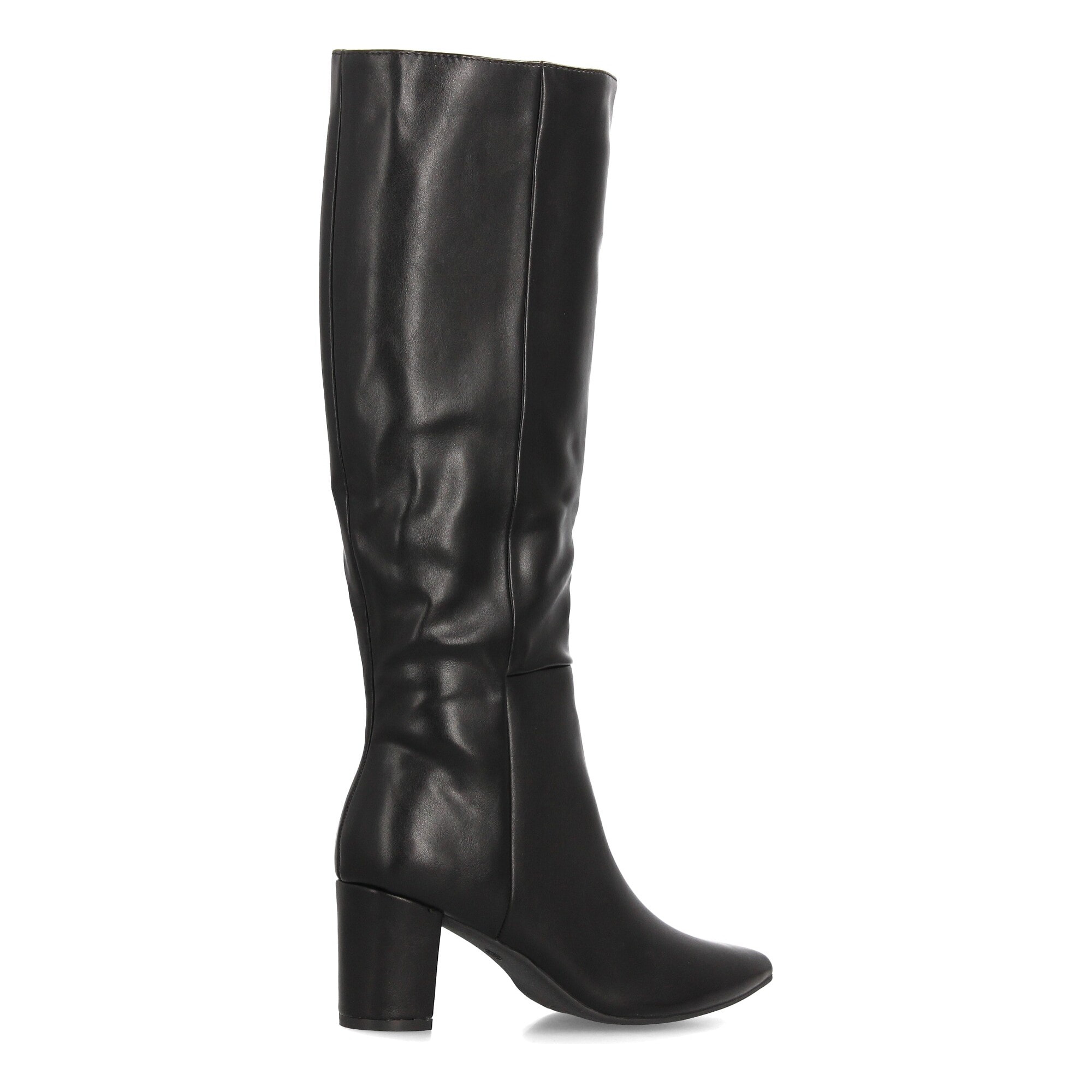 Botas altas elegantes con tacón ancho para mujer