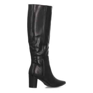 Botas altas elegantes con tacón ancho para mujer