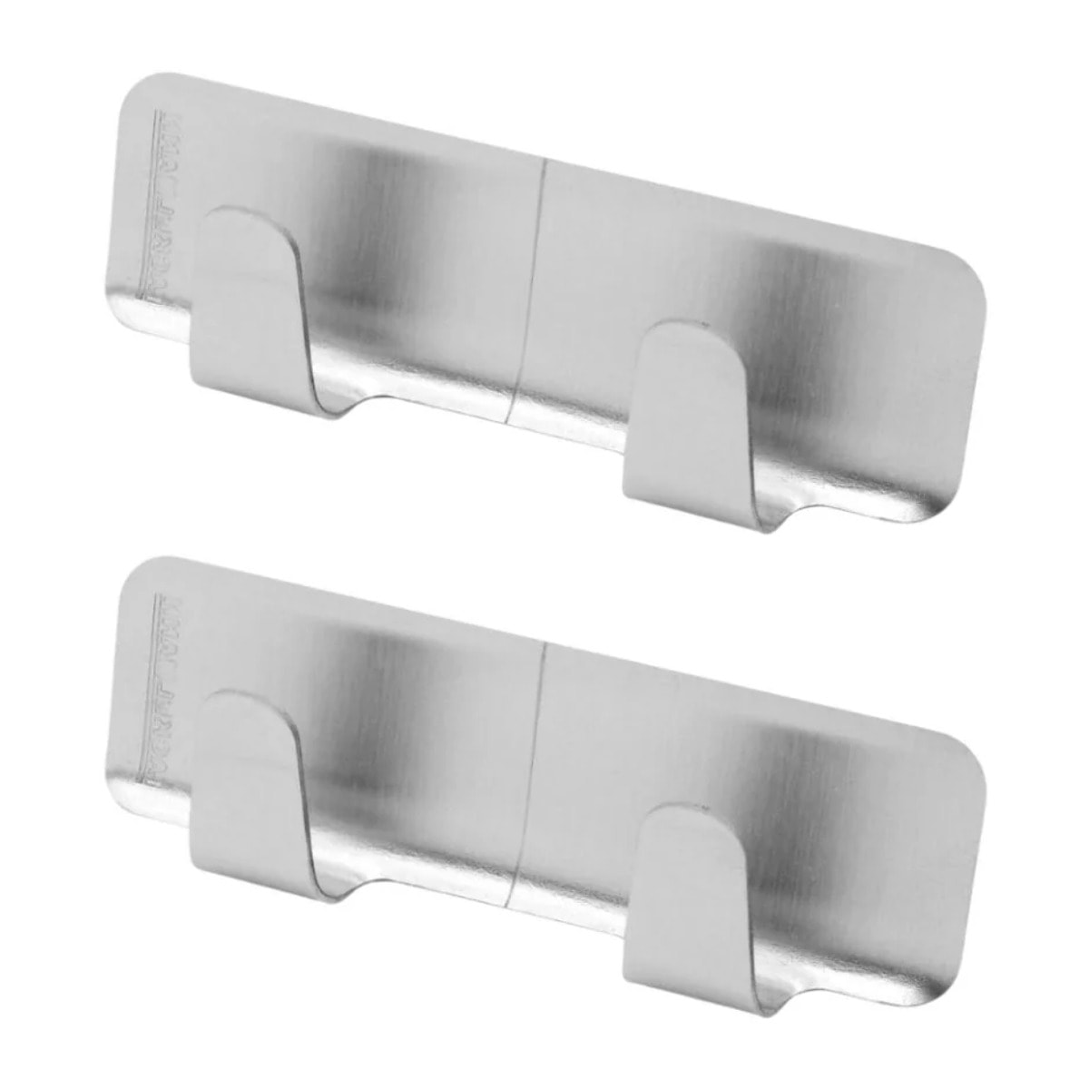 Ensemble de 2 Crochets adhésif mural double rectangulaire Fackelmann Tecno