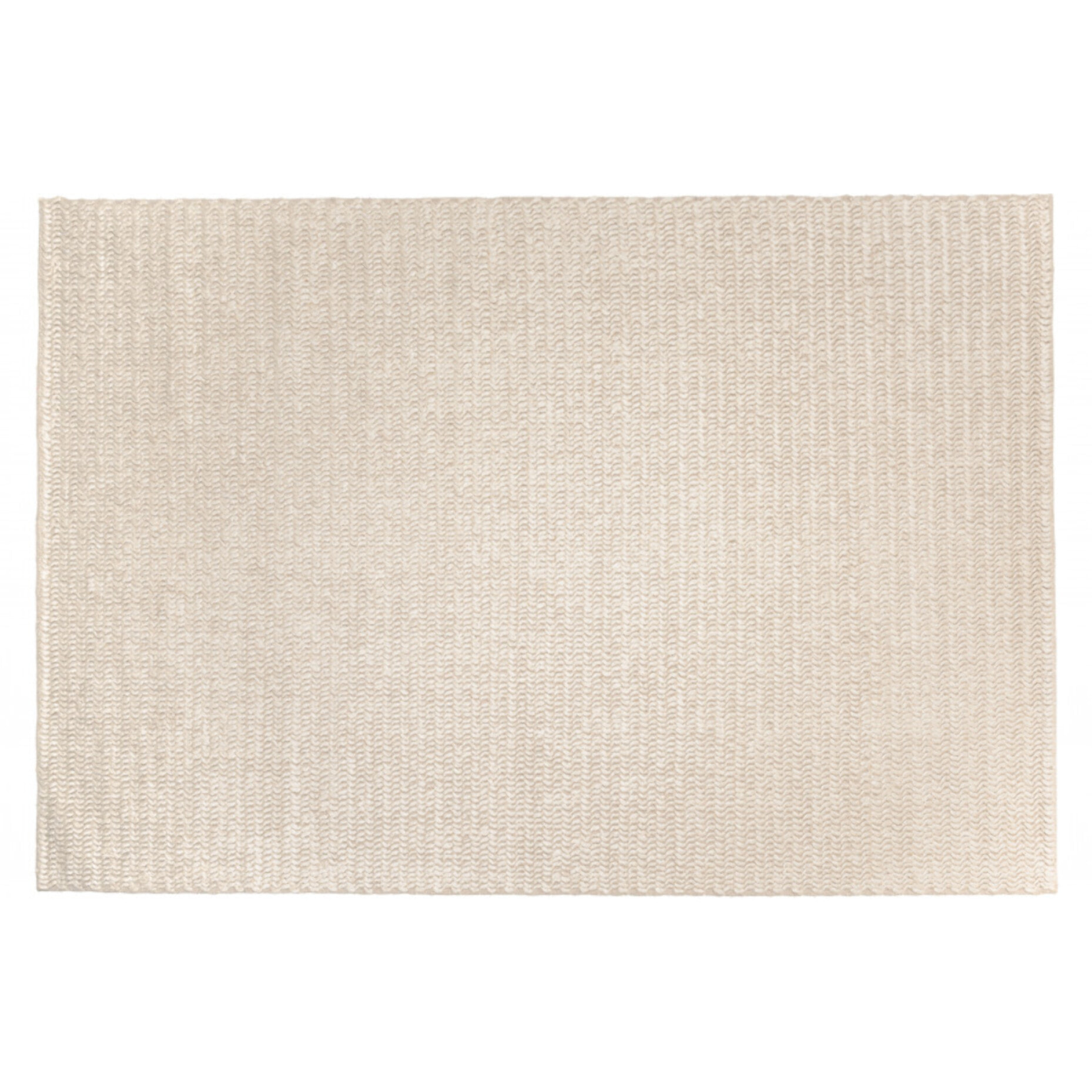 QUENTIN - Tapis rectangulaire 200x290cm en laine tissée couleur beige