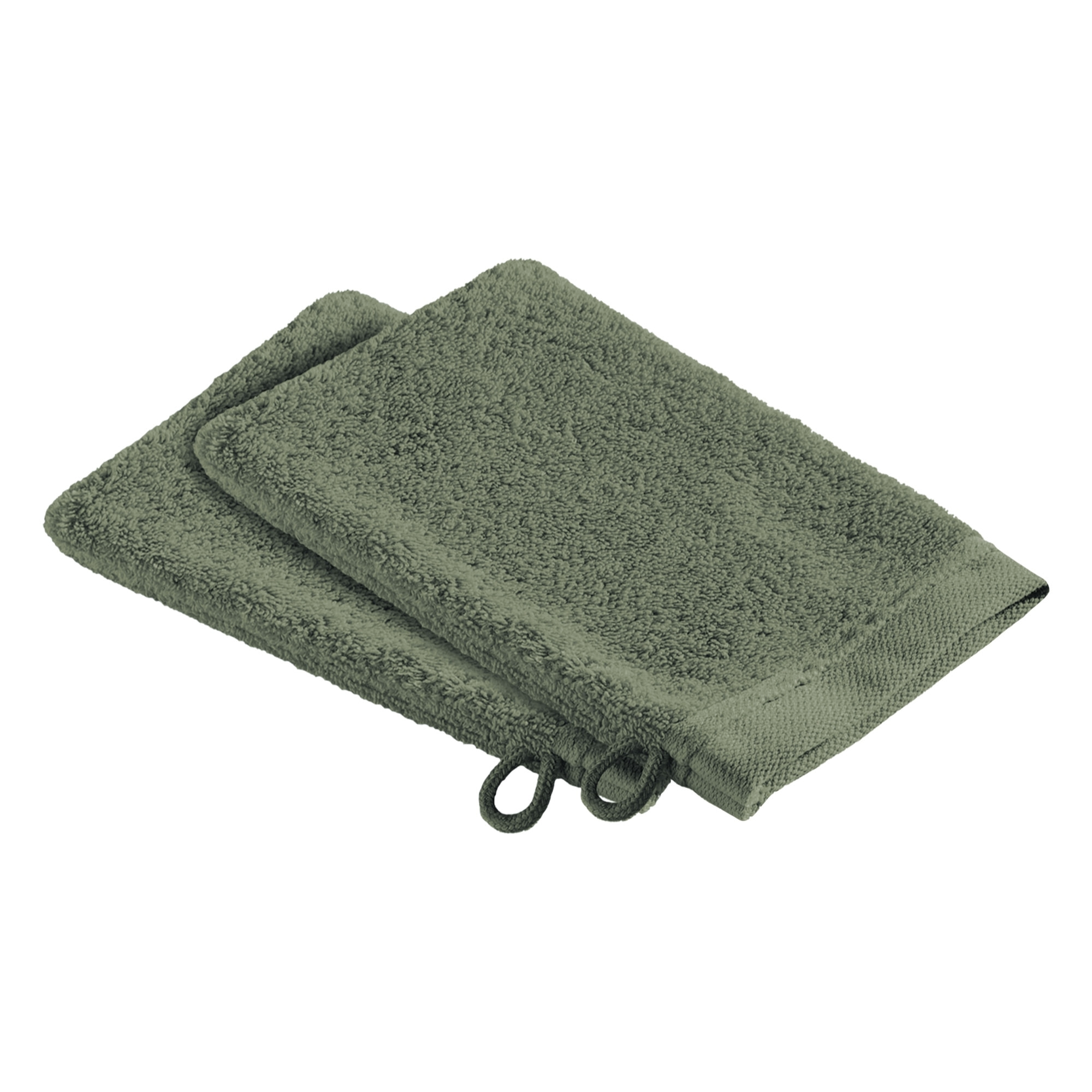 Lot de 2 gants de toilette en coton bio, DOUCEUR NATURE