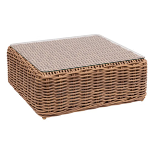 Table basse de jardin carrée Savinia Tahini