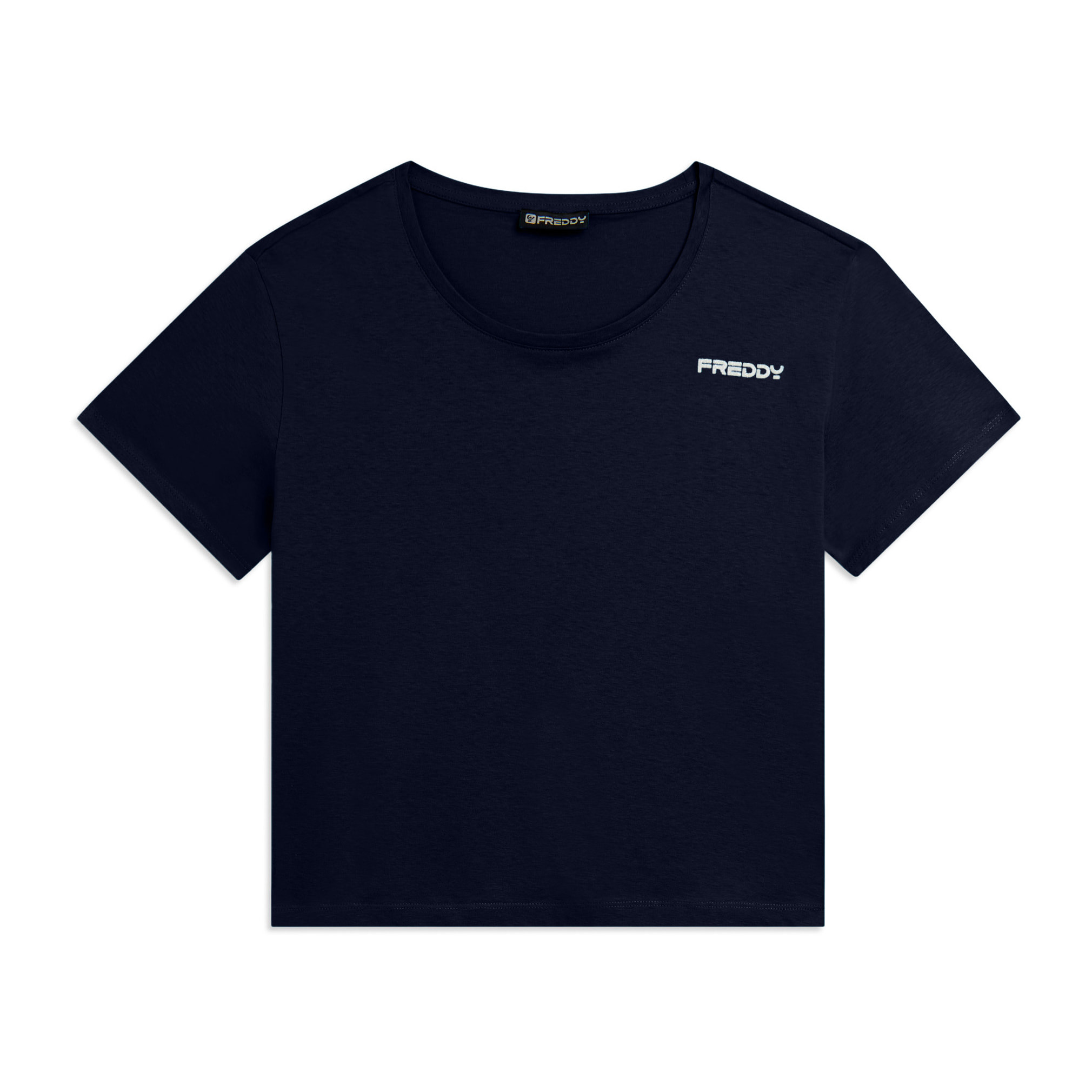 T-shirt Manica Corta Cropped con piccolo Logo FREDDY