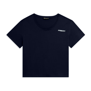 T-shirt Manica Corta Cropped con piccolo Logo FREDDY