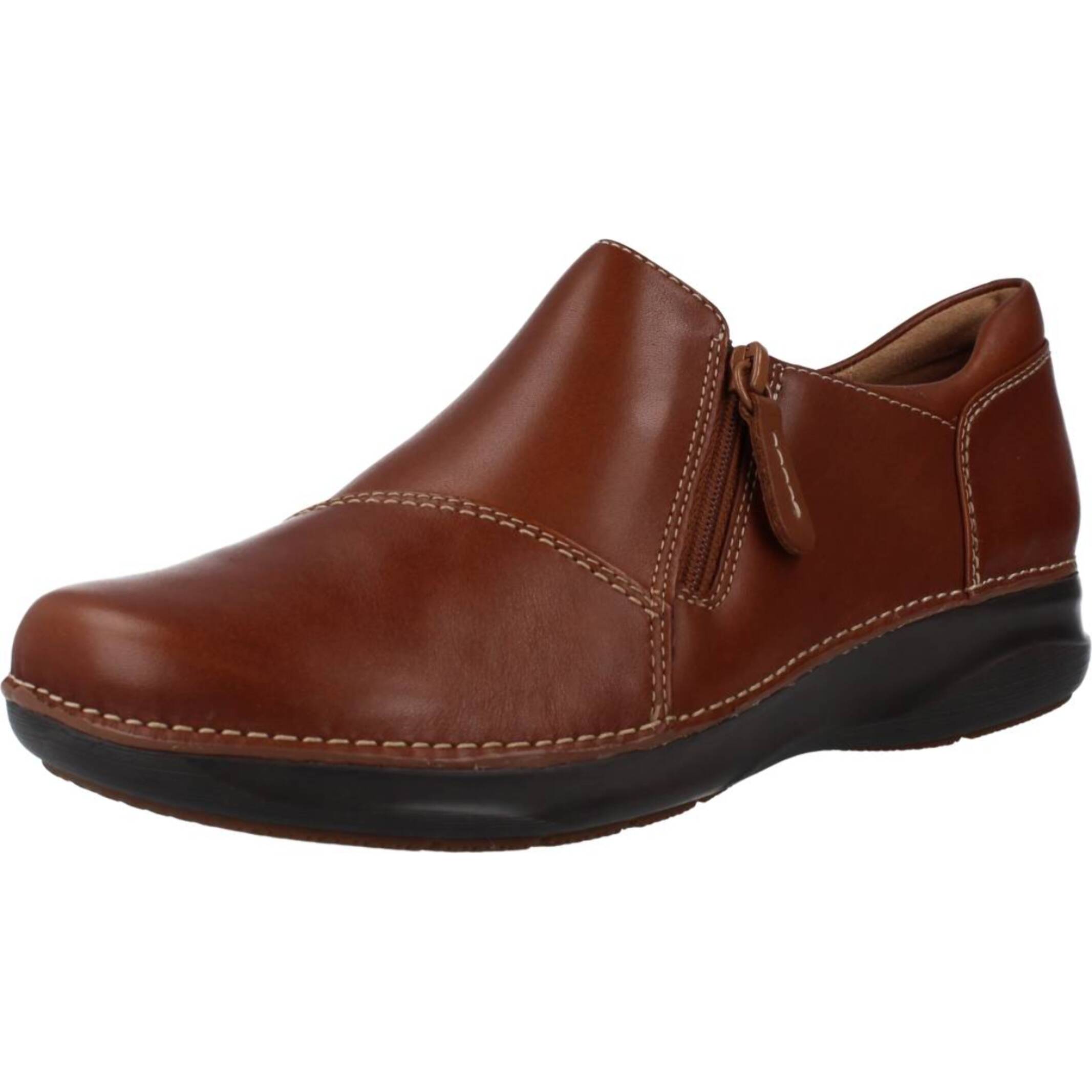 Zapatos Casual Mujer de la marca CLARKS  modelo APPLEY ZIP Brown