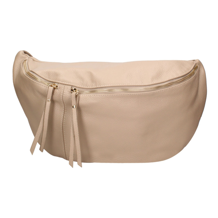 Borsa a tracolla da donna Made in Italy - Modello Caelia Plus - 100% pelle - 47.0 x 28.0 x 2.0 cm