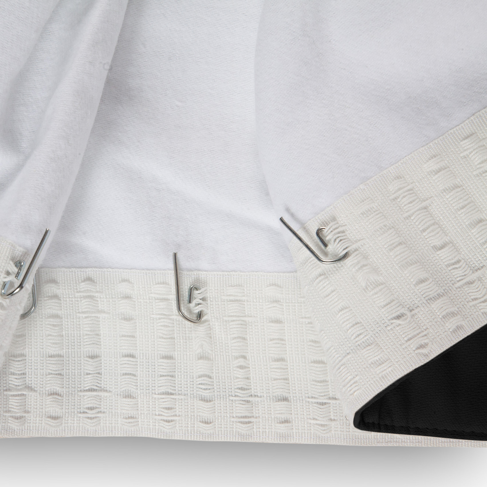 Rideau Phonique Occultant et Thermique 'MOONDREAM' galon fronceur - Noir