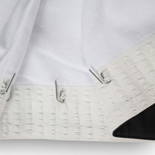 Rideau Phonique Occultant et Thermique 'MOONDREAM' galon fronceur - Noir