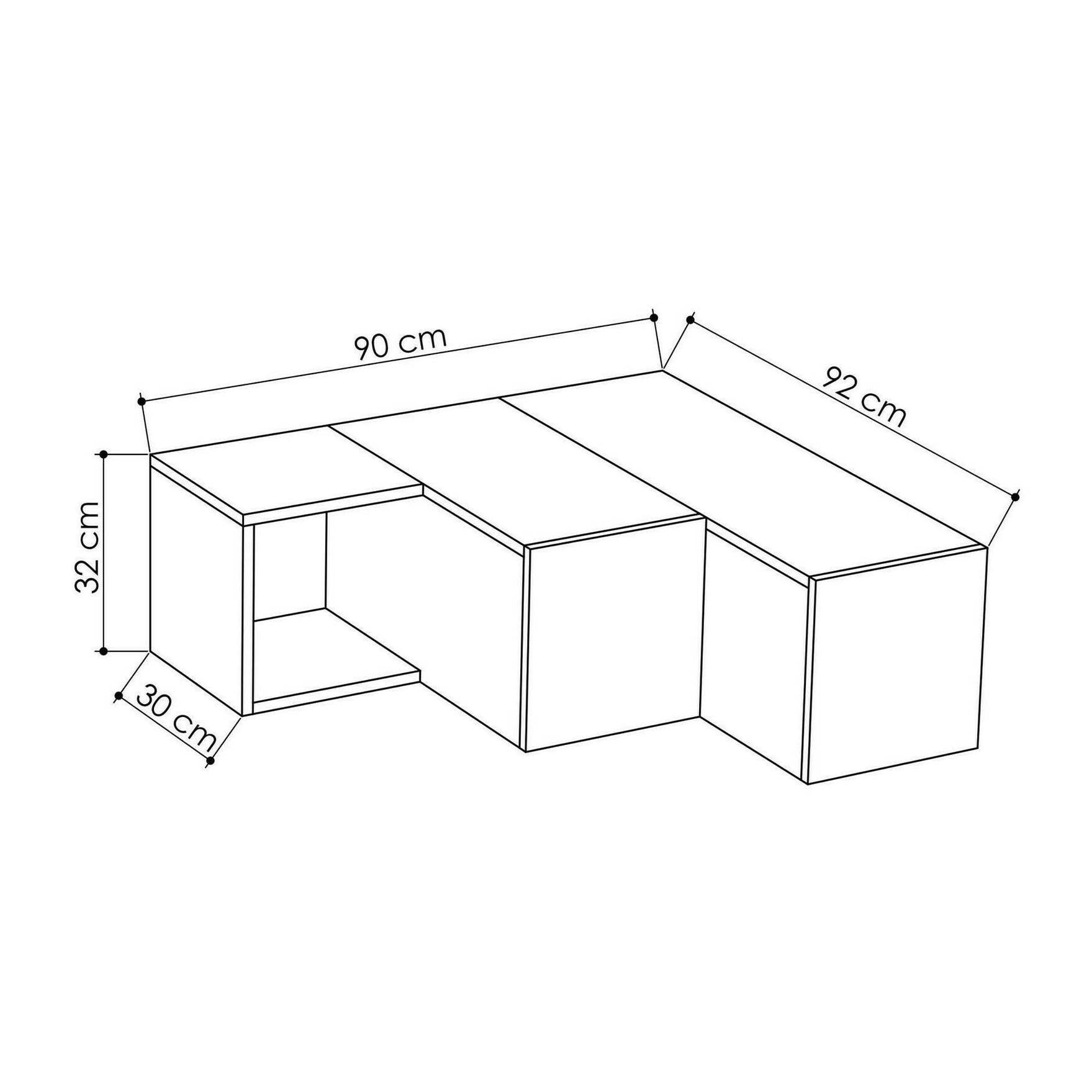 Mobile porta TV Dfallett, Credenza da soggiorno, Armadio basso per TV, Base parete attrezzata, 90x92h32 cm, Bianco