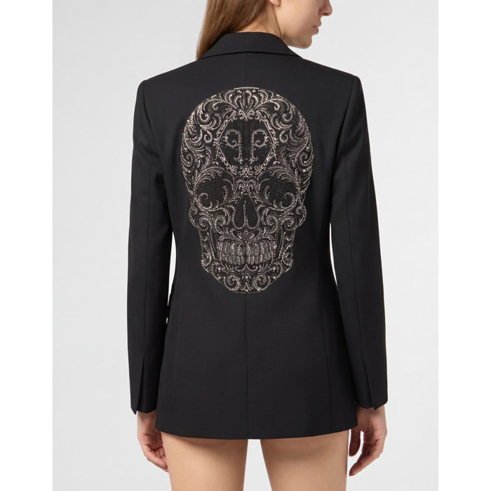 PHILIPP PLEIN Boyfriend's Fit Blazer Baroque Skull