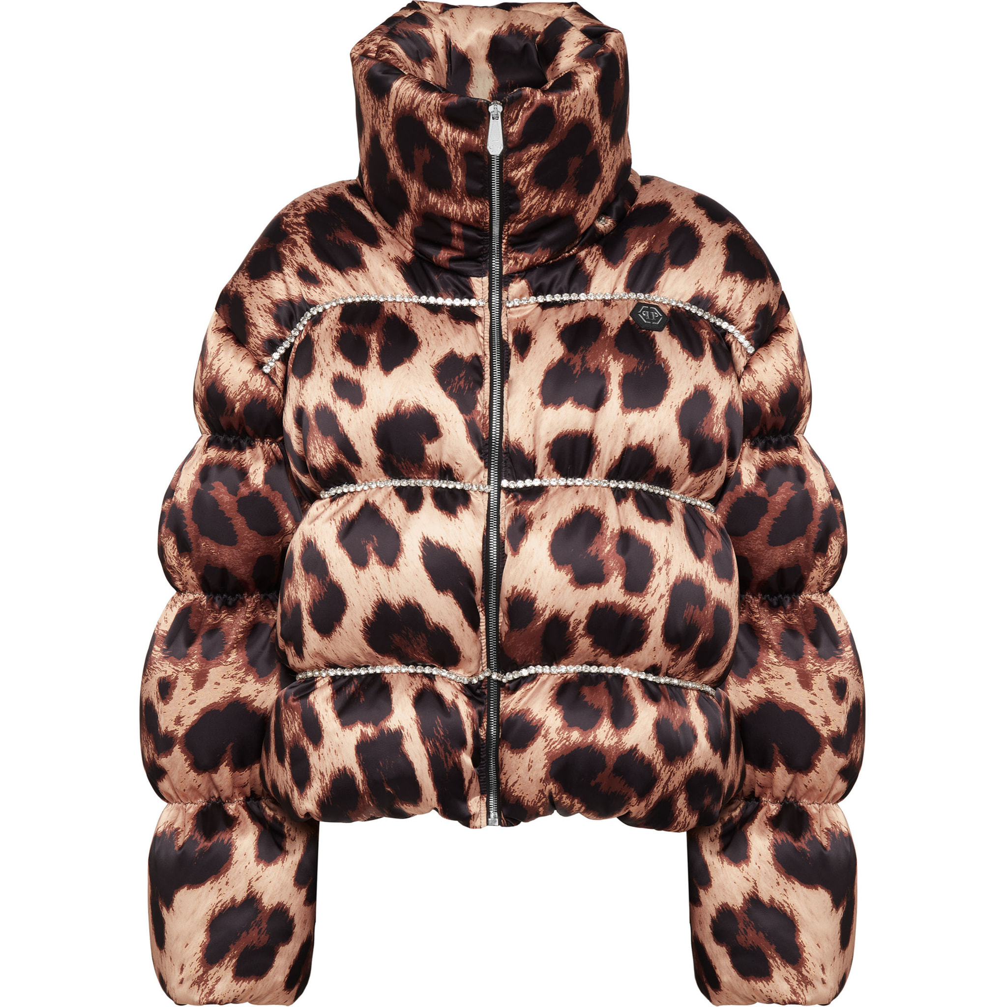 PHILIPP PLEIN Down Jacket LEOPARD