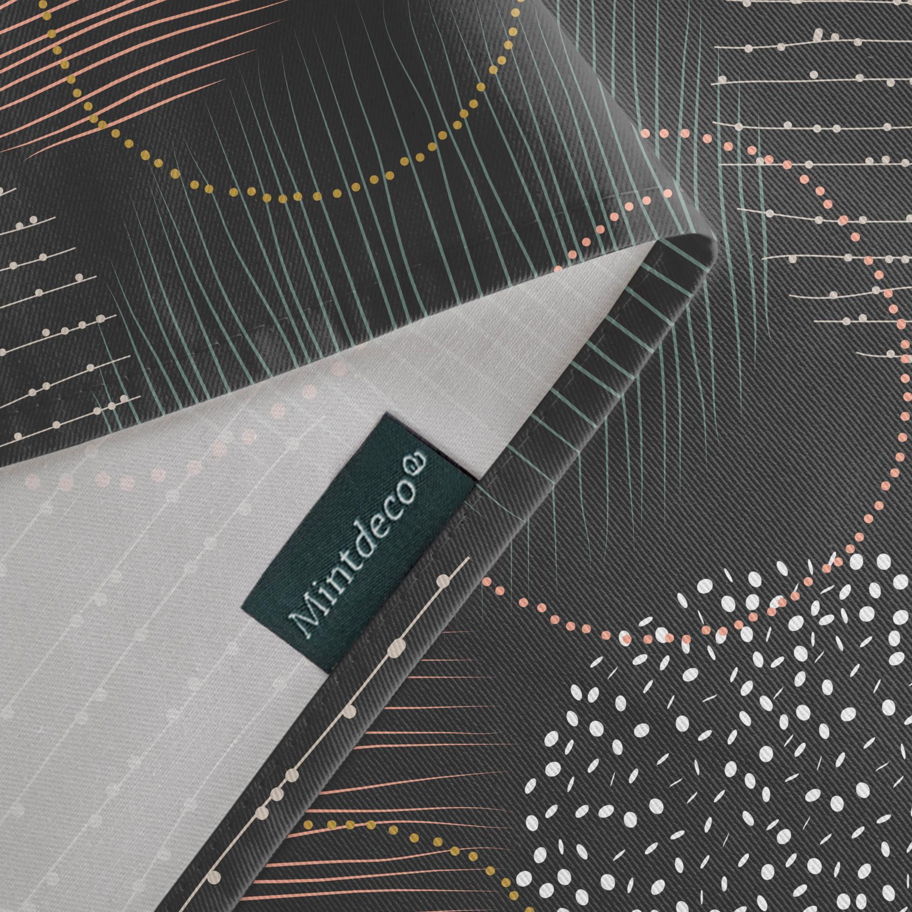 Mantel estampado antimanchas NAROA ANTRACITA