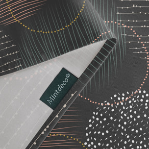 Mantel estampado antimanchas NAROA ANTRACITA