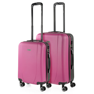 Maleta Itaca Tiber Set De 2 Unidades Fucsia-Antracita