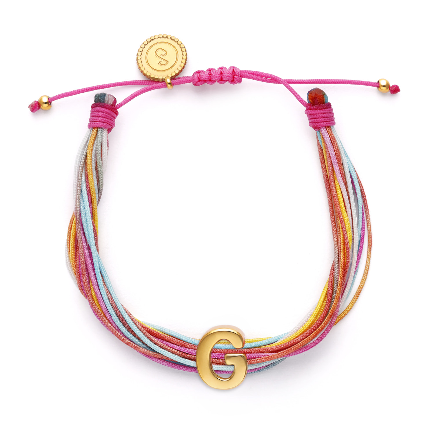 Bracciale Color Rainbow Personalizada Acciao Placcato Oro