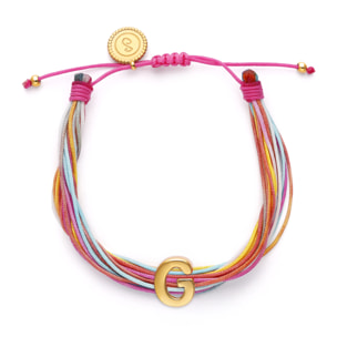 Bracciale Color Rainbow Personalizada Acciao Placcato Oro