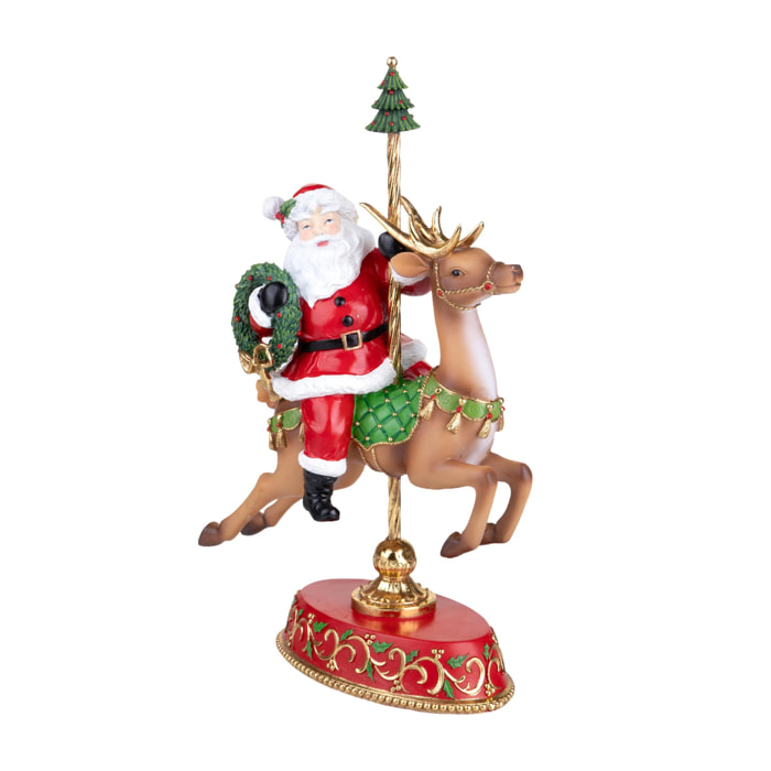 Babbo natale con renna - Pezzi 1 - ROSSO - Bianchi Dino SpA