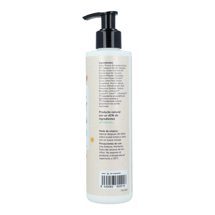 Crema hidratante infantil Caléndula y Almendra Planeta Huerto 250 ml