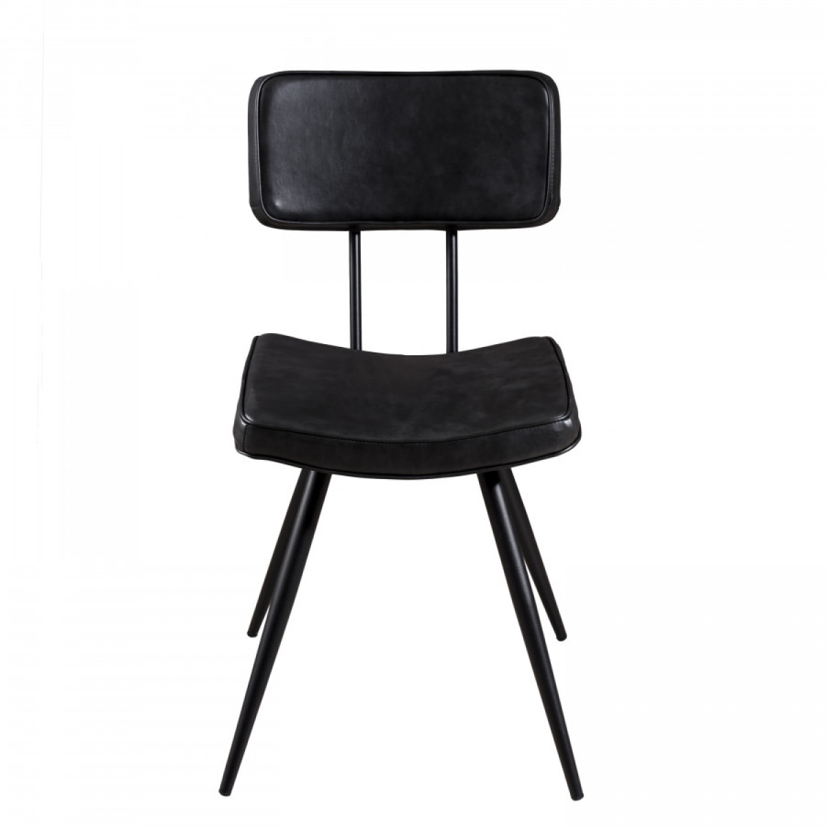 AUGUSTIN - Lot de 2 chaises JAMES noires