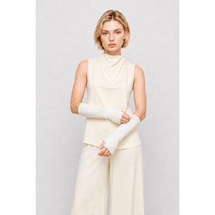 Kocca - Manicotti lunghi a coste da donna in lana e cashmere Donna