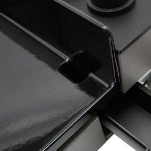 Plancha gaz FORGE ADOUR Premium Acier 75 NG noir gris 3 brûleurs à poser, 73.2x40.9 cm